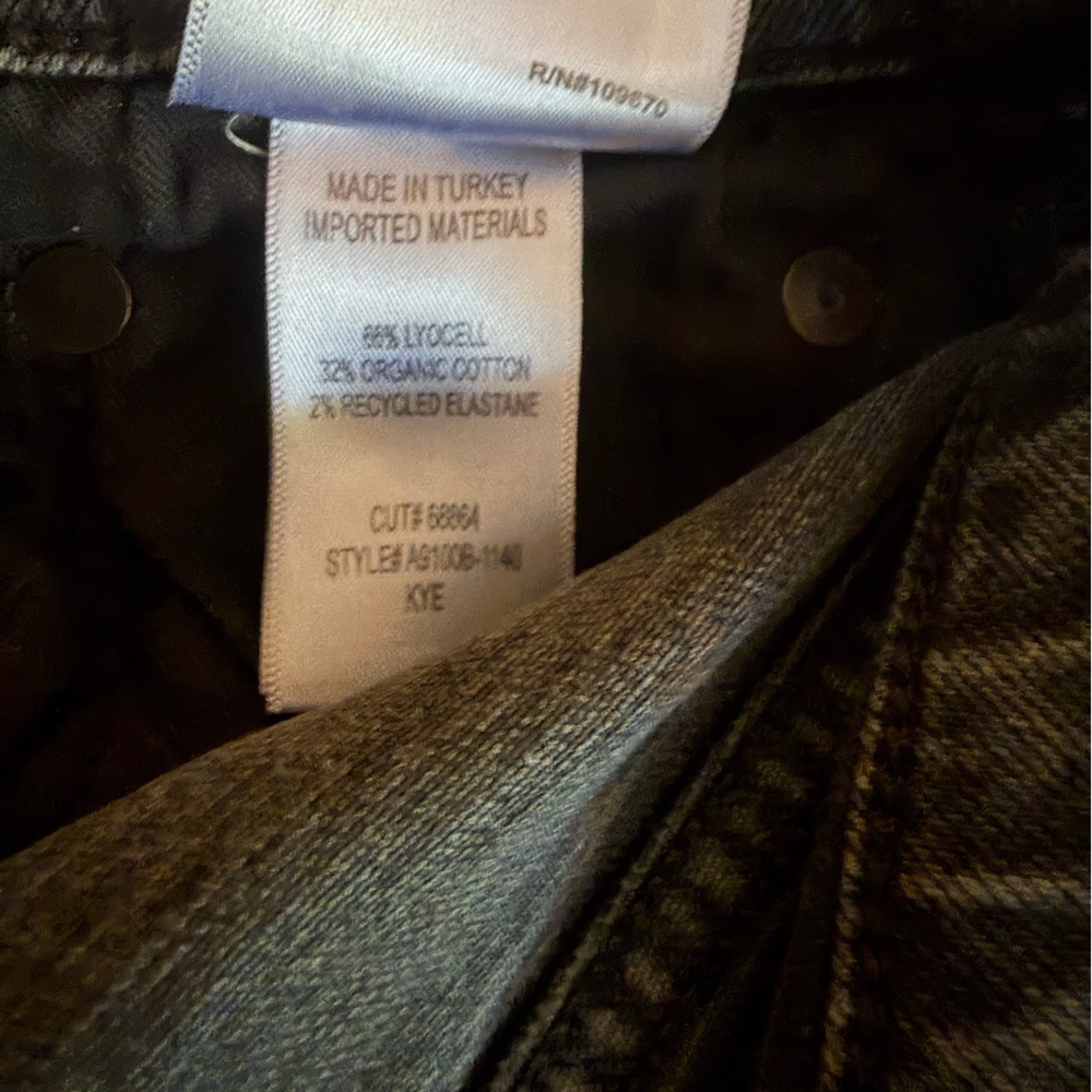 Agolde Kye Mid-Rise Straight Crop Pepper Size 27 - Picture 6 of 8